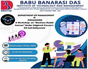 REPORT ON BUSINESS MODEL CANVAS – ED CELL UDDYONATI