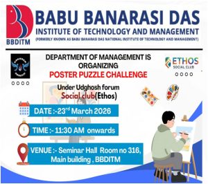 Poster Puzzle Challenge by ETHOS Club of UDGHOSH Forum
