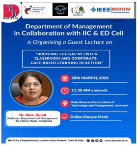 Guest Lecture on “Bridging the Gap Between Classroom and Corporate: Case-Based Learning in Action”